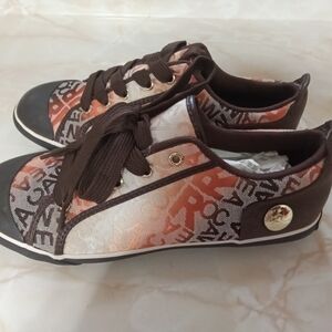 Rocawear Brown and Orange Women's Sneakers